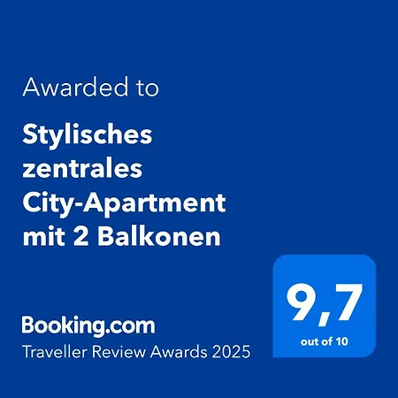 Stylisches Zentrales City-apartment Mit 2 Balkonen *